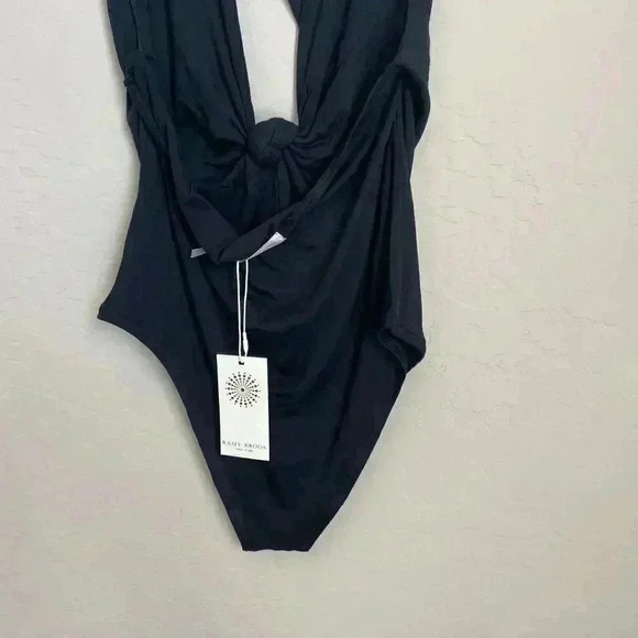 Ramy Brook Zoey Bodysuit Black Size Large - Picture 7 of 12